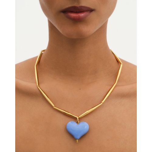 Cuore Necklace - Cornflower