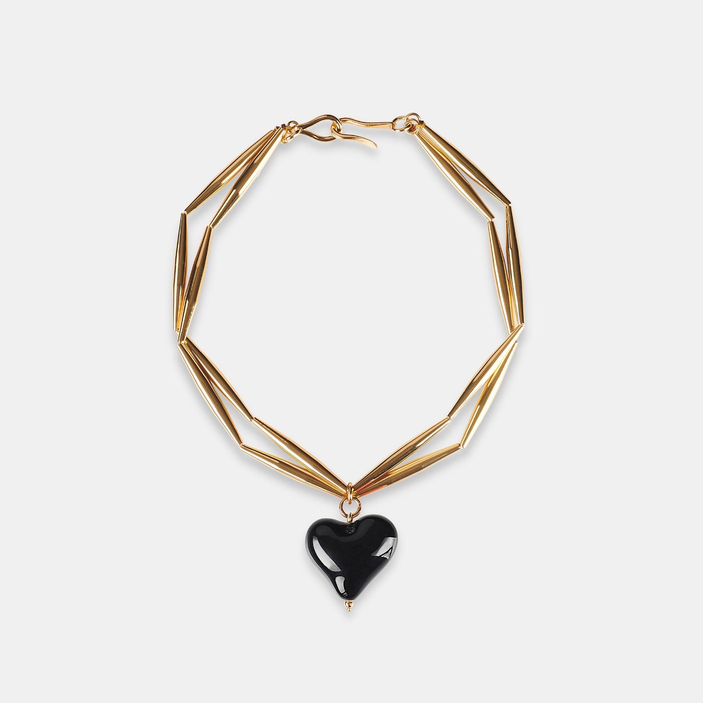 Cuore Duo Necklace - Bitter
