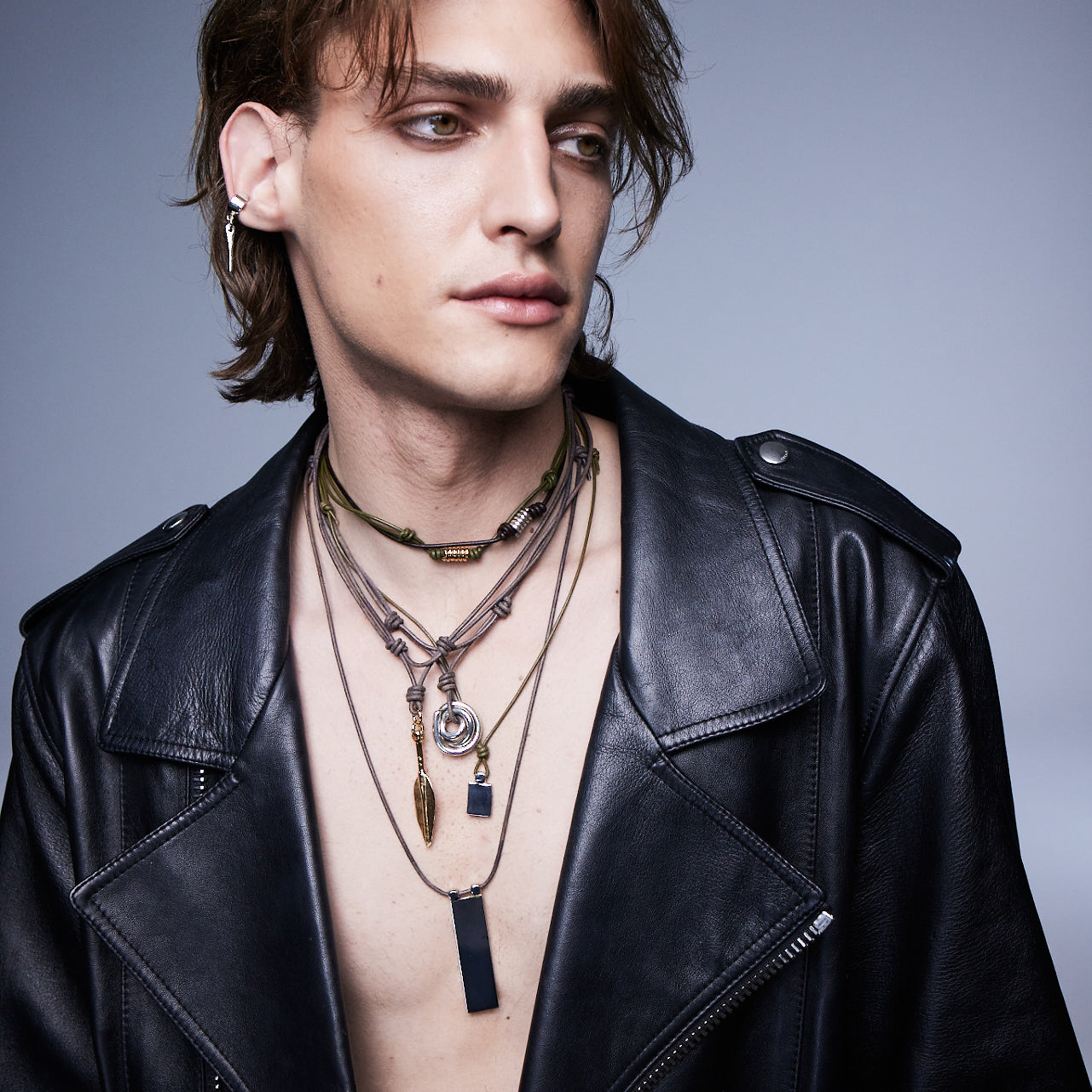 Nomad Leather Knot Necklace