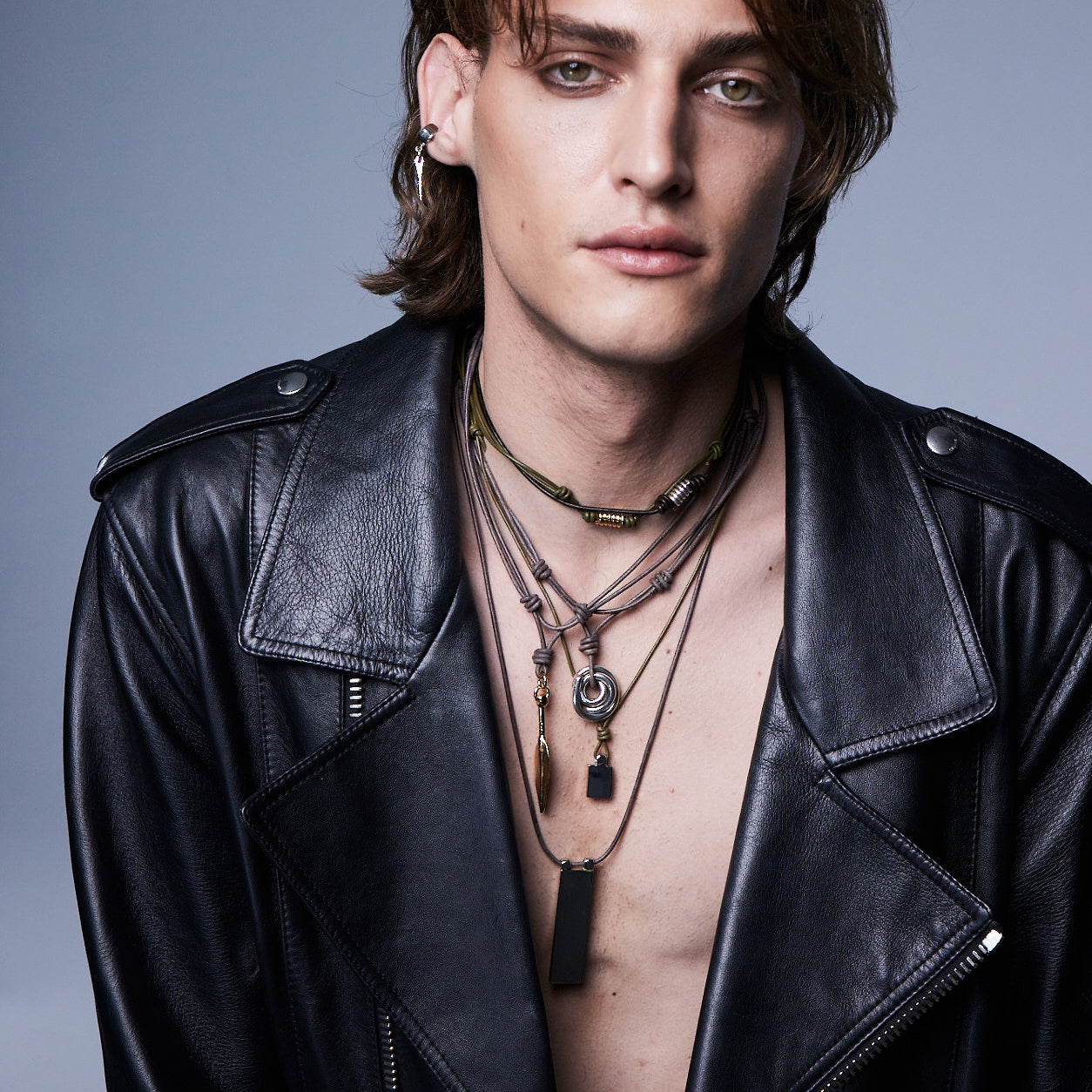 Nomad Leather Knot Necklace