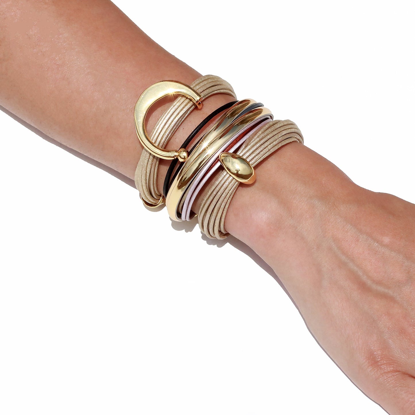Terra Arun Bracelet In Shimmery Beige