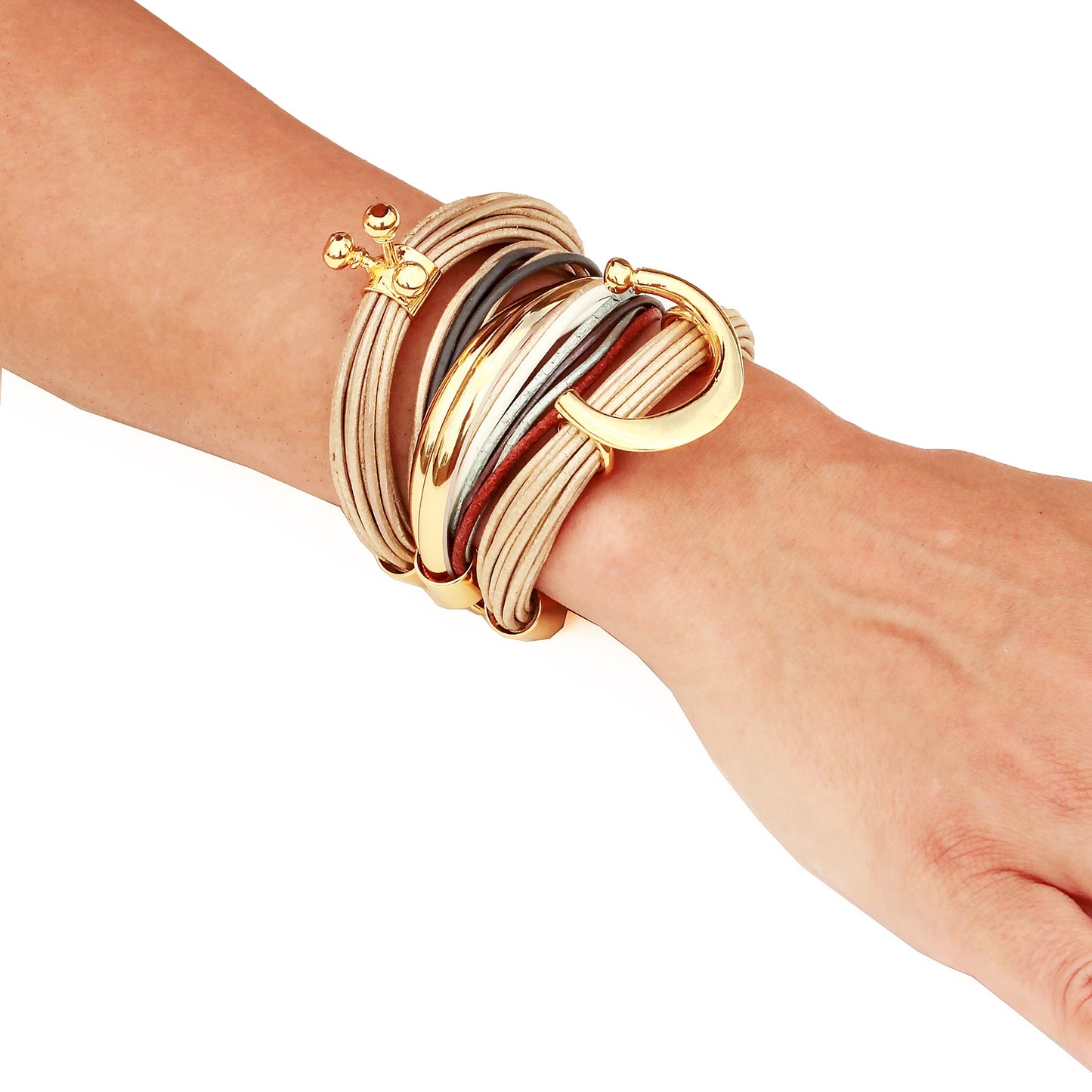 Terra Gobi Bracelet In Shimmery Beige