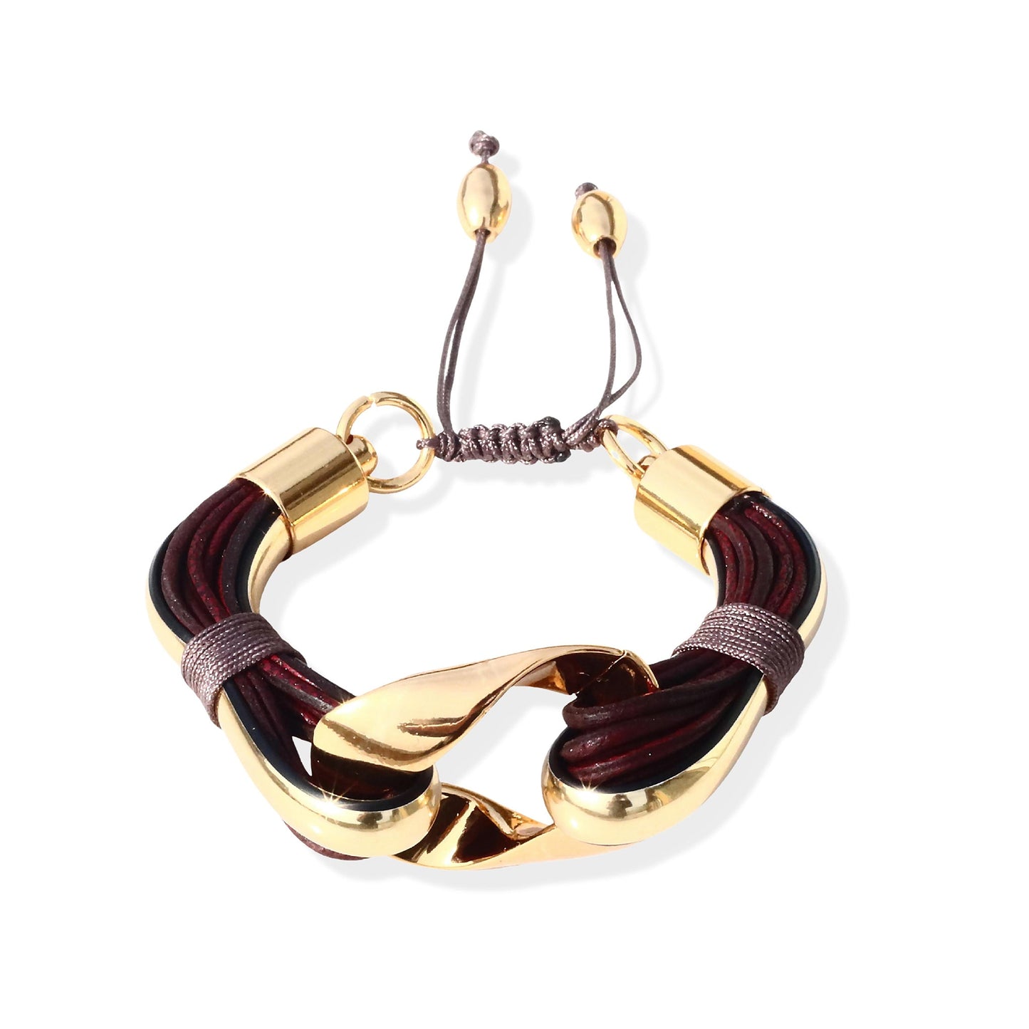 Terra 2 Bracelet Set In Burgundy