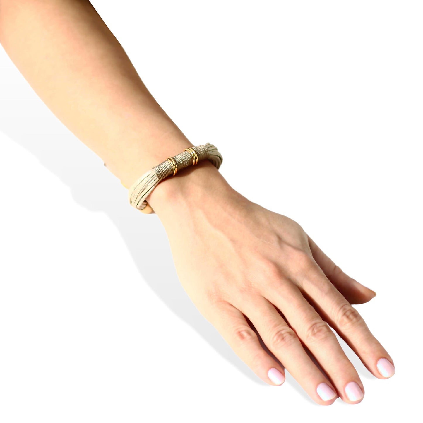 Terra Tonga Bracelet In Shimmery Beige