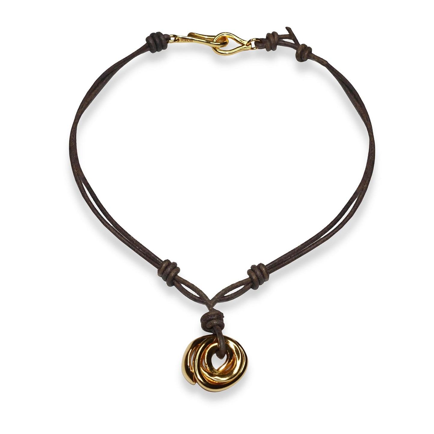 Nomad Leather Knot Necklace