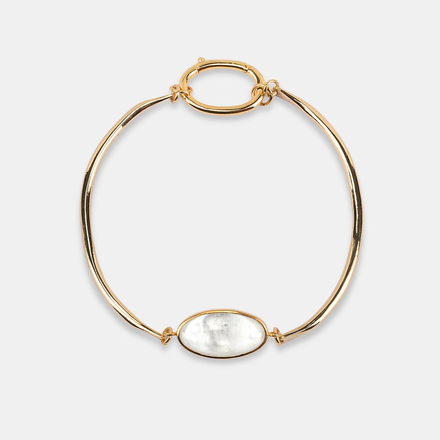 Lumia Surya Choker Necklace With Eggshaped Rock Crystal