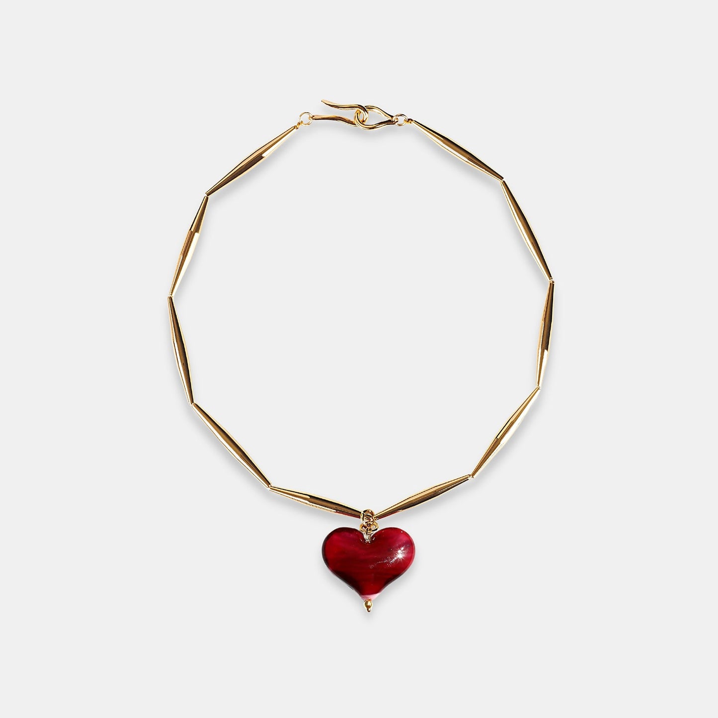 Cuore Necklace -Bordeaux