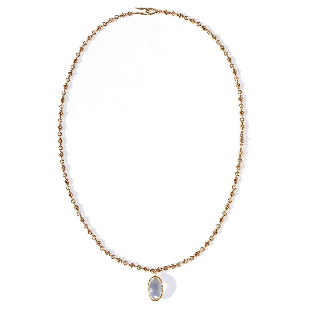 Cycles Necklace With Rock Crystal Pendant