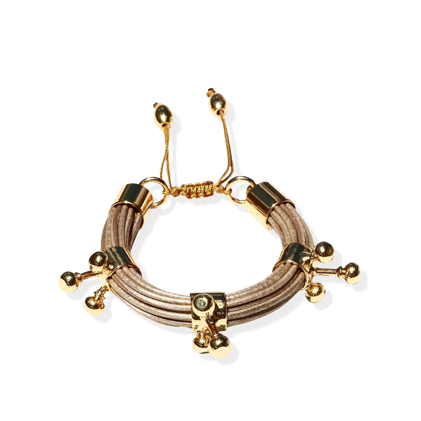 Terra 3 Bracelet Set In Shimmery Beige
