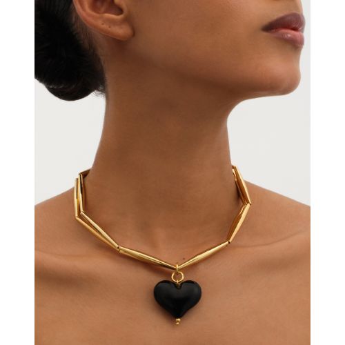 Cuore Duo Necklace - Bitter