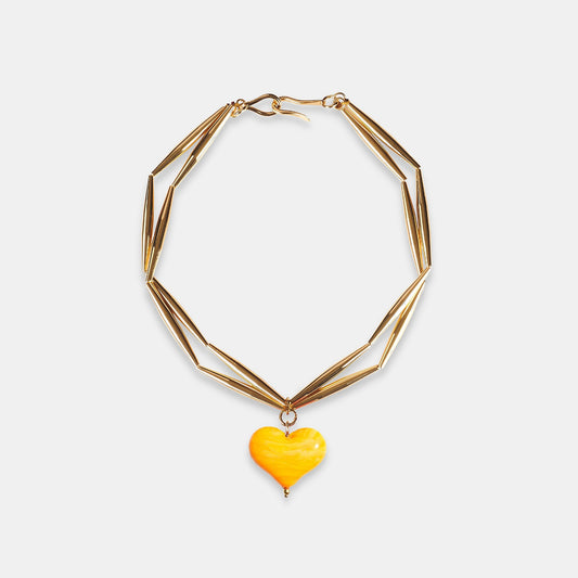 Cuore Duo Necklace - Sunshine