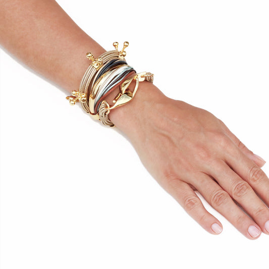 Terra 3 Bracelet Set In Shimmery Beige