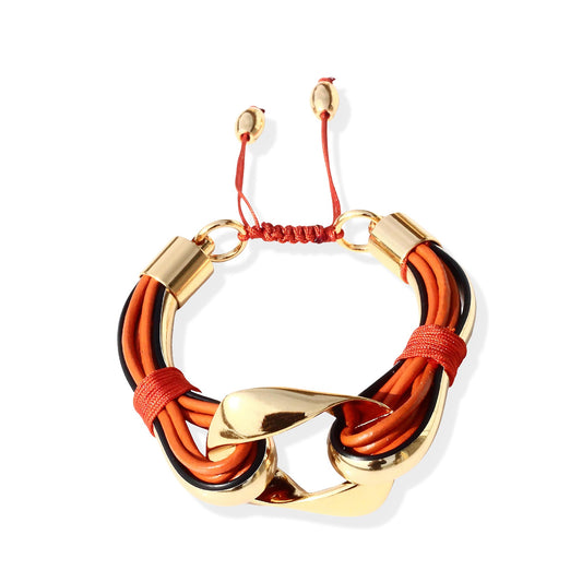 Terra Laya Bracelet In Orange
