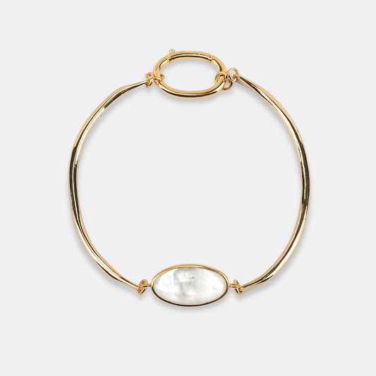 Lumia Surya Choker Necklace With Eggshaped Rock Crystal