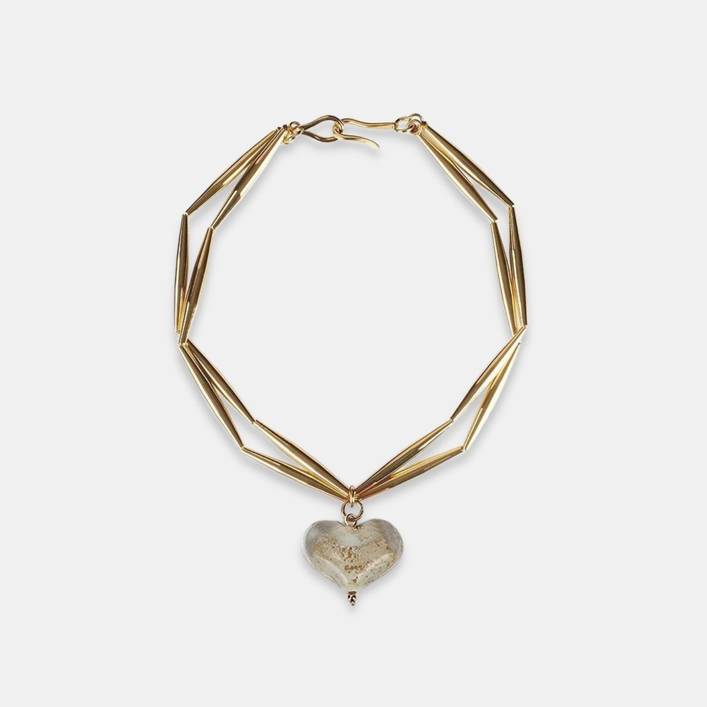 Cuore Duo Necklace - Tiramisu