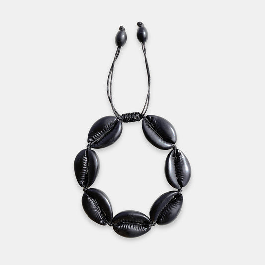 Concha Large Puka Bracelet - Black for Men