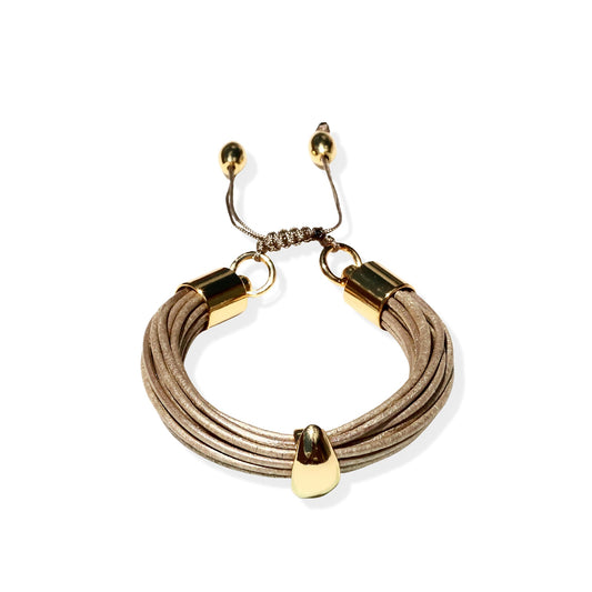 Terra Mali Bracelet In Shimmery Beige